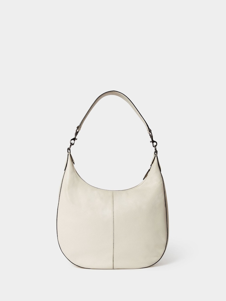 Osprey London Cream The Aspen Leather Crescent Bag - Image 2 of 5