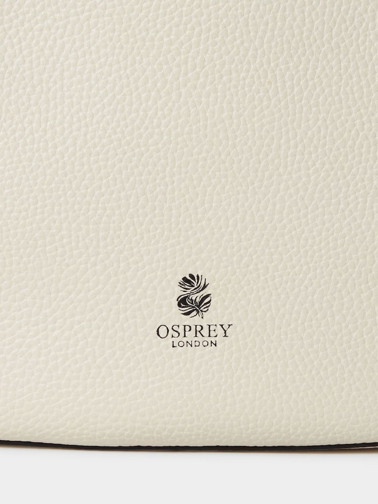 Osprey London Cream The Aspen Leather Crescent Bag - Image 5 of 5