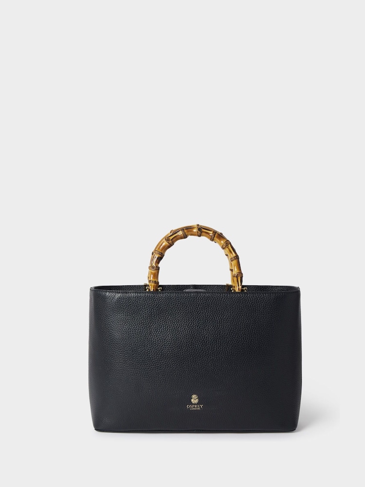 Osprey London Medium The Clio Leather Black Grab Bag - Image 1 of 5