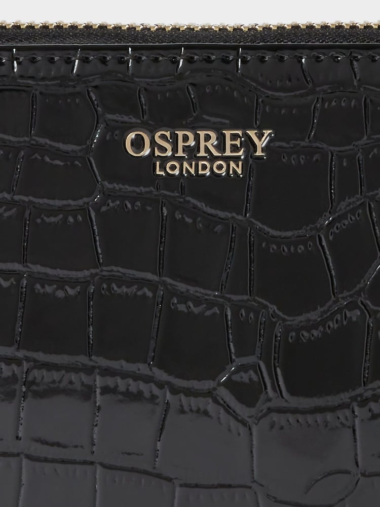Osprey London Large Fulham Zip Around Black Purse - Image 5 of 5
