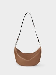 Osprey London The Kelso Leather Brown Sling Bag - Image 1 of 5