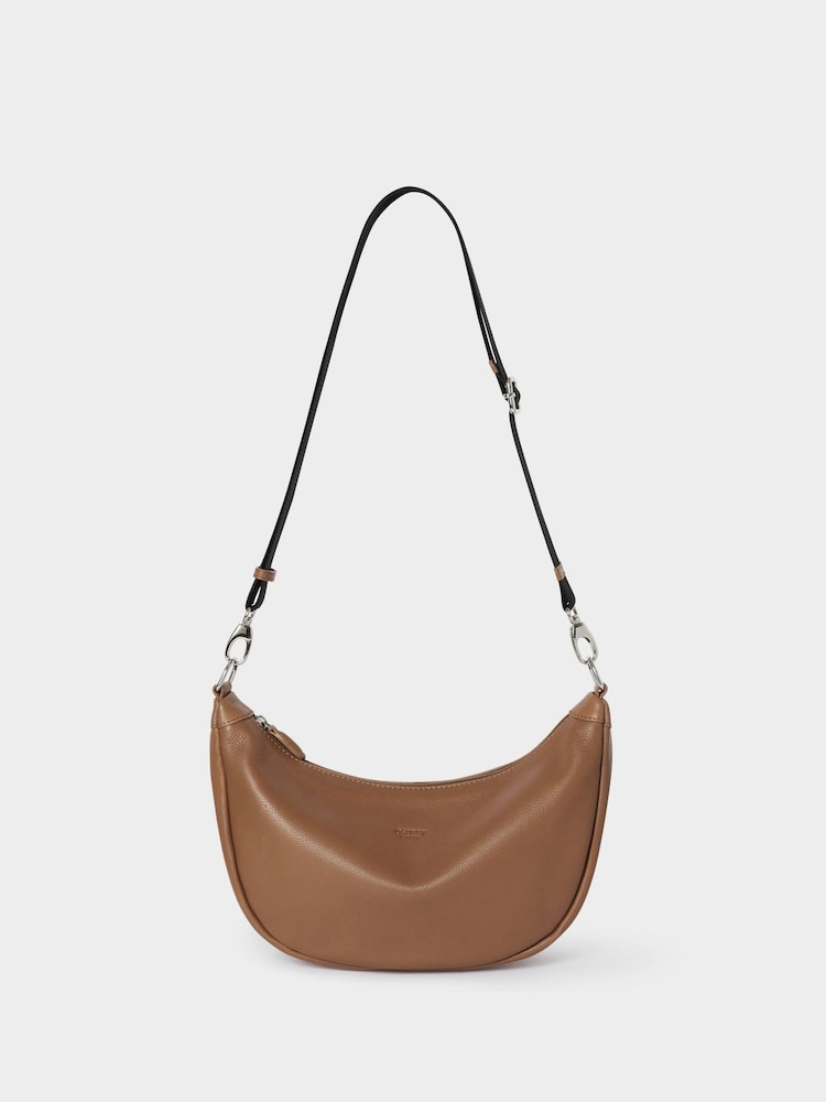 Osprey London The Kelso Leather Brown Sling Bag - Image 1 of 5