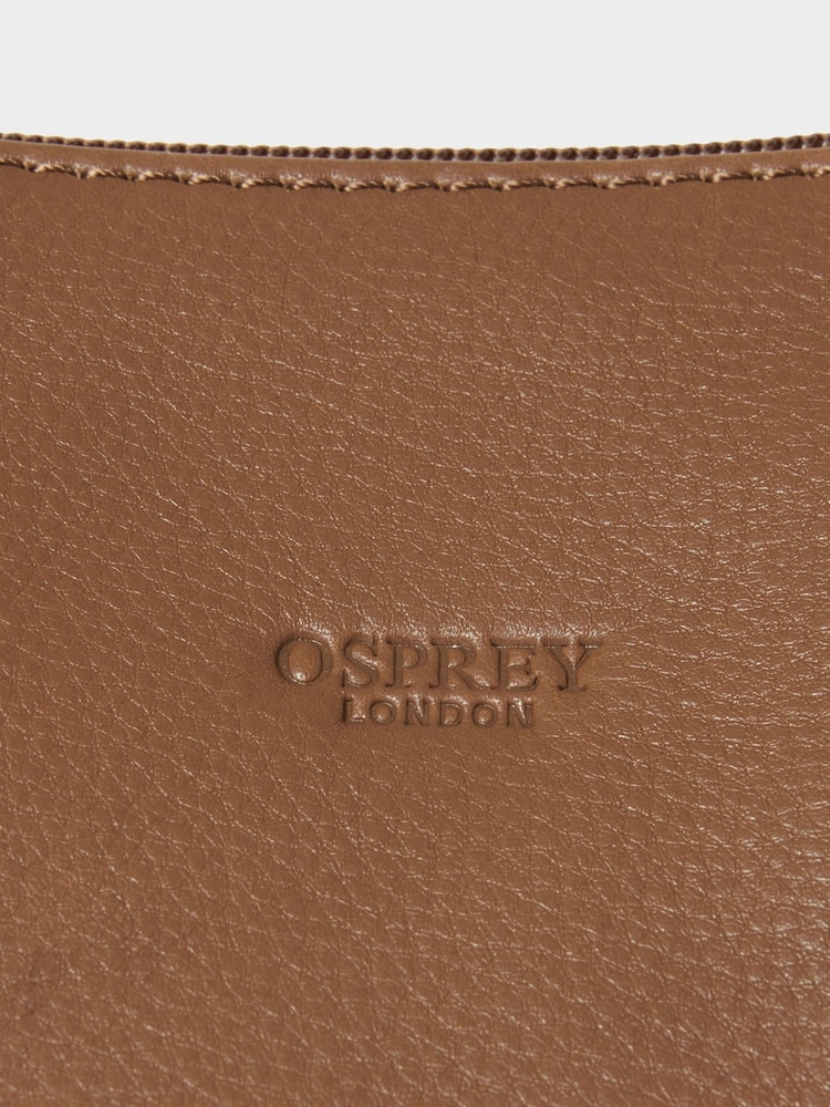 Osprey London The Kelso Leather Brown Sling Bag - Image 5 of 5