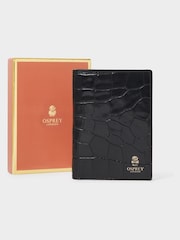 Osprey London The Wentworth Italian Leather Blue Passport Cover - Image 1 of 5