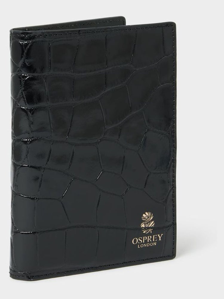 Osprey London The Wentworth Italian Leather Blue Passport Cover - Image 2 of 5