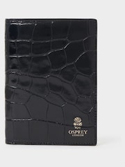 Osprey London The Wentworth Italian Leather Blue Passport Cover - Image 3 of 5