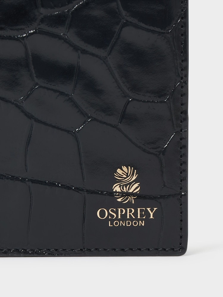 Osprey London The Wentworth Italian Leather Blue Passport Cover - Image 5 of 5