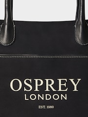 Osprey London The Gaddesden Canvas Black Tote Bag - Image 5 of 5