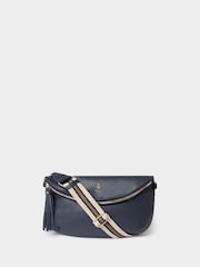 Osprey London The Milano Leather Blue Sling Bag - Image 1 of 5