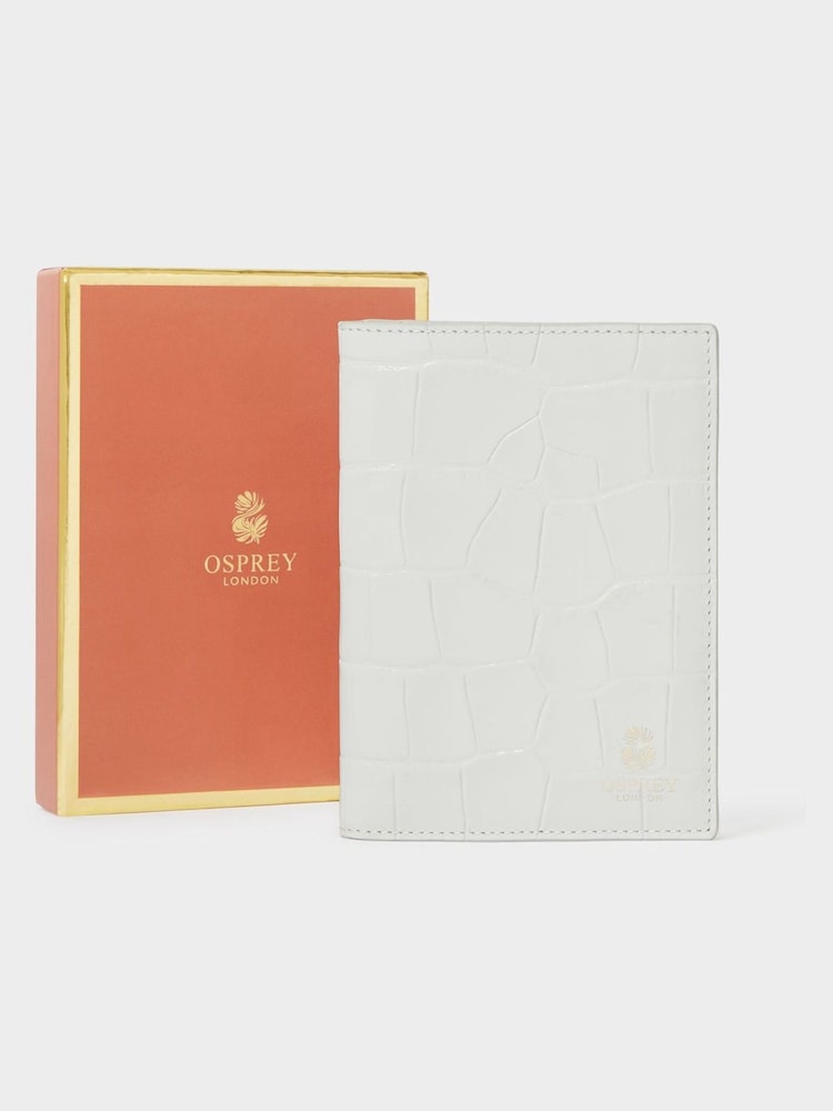 Osprey London The Wentworth Italian Leather Blue Passport Cover - Image 1 of 5