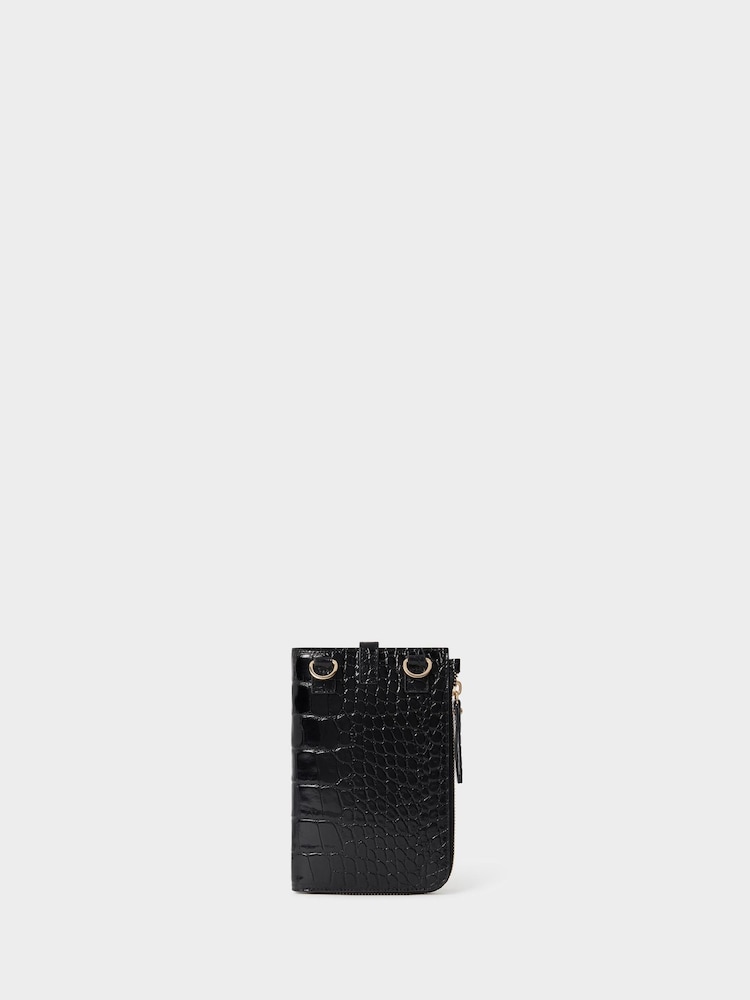 Osprey London The Wentworth Italian Leather Phone Black Bag - Image 2 of 5