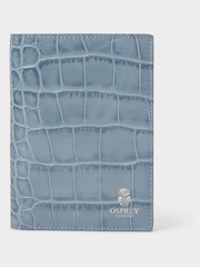 Osprey London The Wentworth Italian Leather Blue Passport Cover - Image 2 of 5
