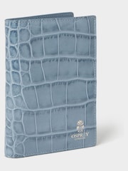 Osprey London The Wentworth Italian Leather Blue Passport Cover - Image 3 of 5