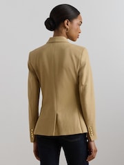 Lauren Ralph Lauren Anfisa Crest Logo Blazer Brown Jacket - Image 3 of 9