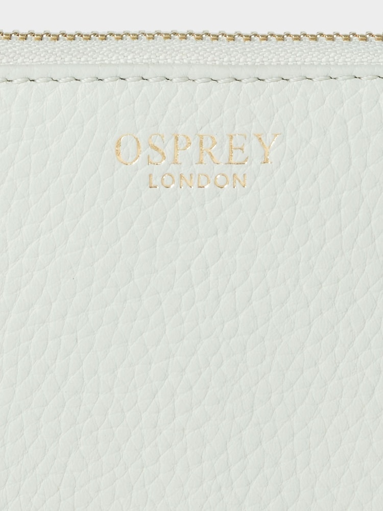 Osprey London Pink The Collier Leather Zip Around Purse - Image 4 of 4