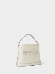 Osprey London Silver The Hendrix Leather Hobo Bag - Image 2 of 5