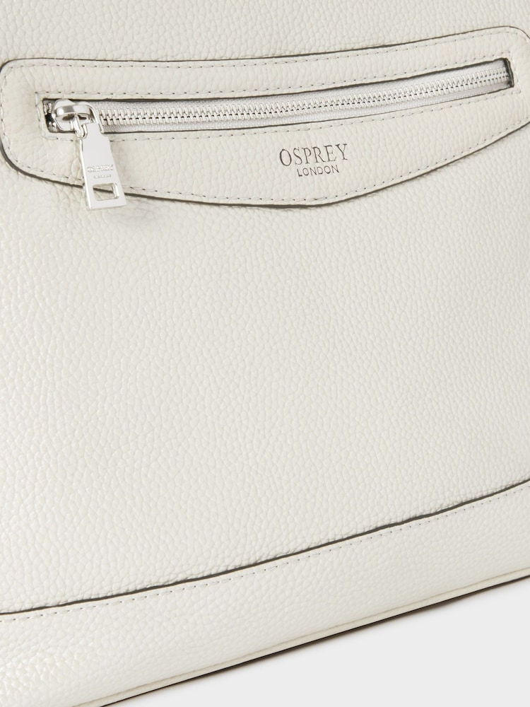 Osprey London Silver The Hendrix Leather Hobo Bag - Image 5 of 5