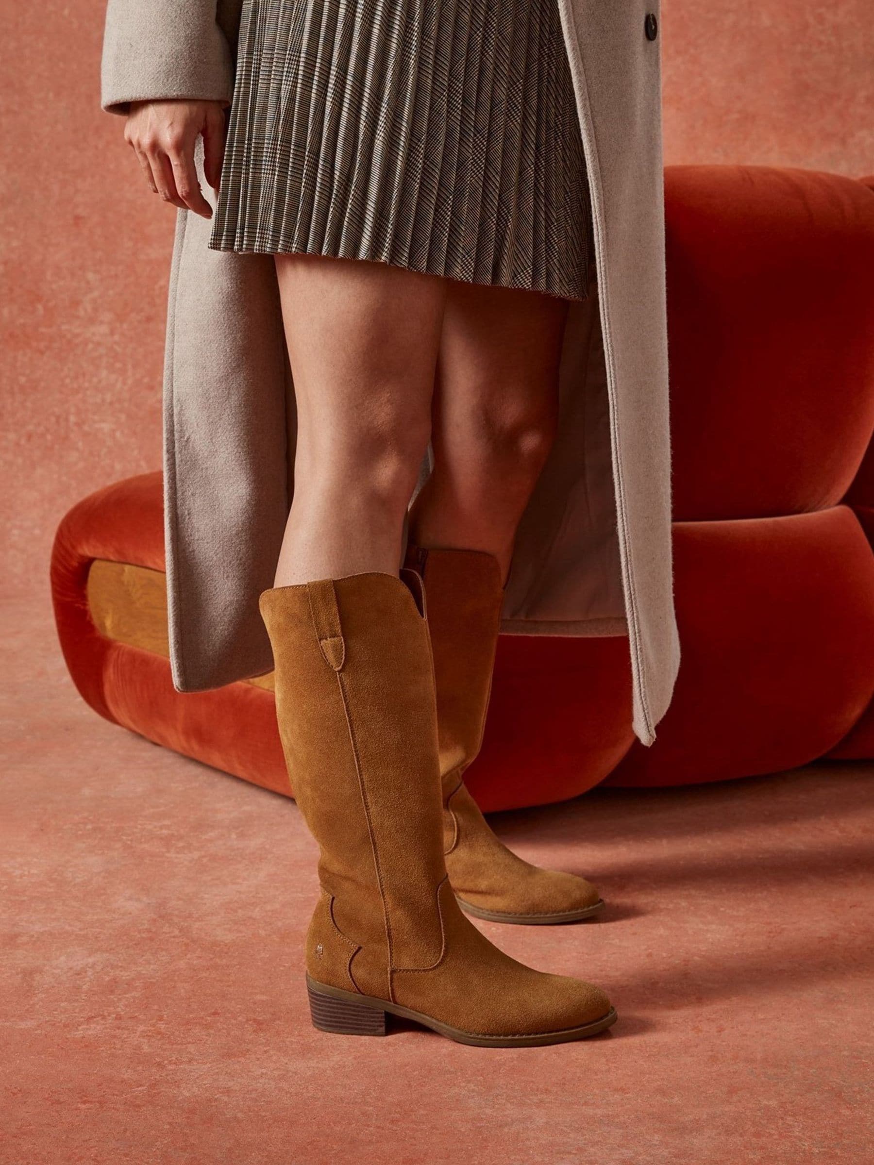 Buy Hush Puppies Brown Isabella Long Boots from the Next UK online