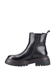 Hush Puppies Raye Buckle Black Boots Leather - Image 5 of 5