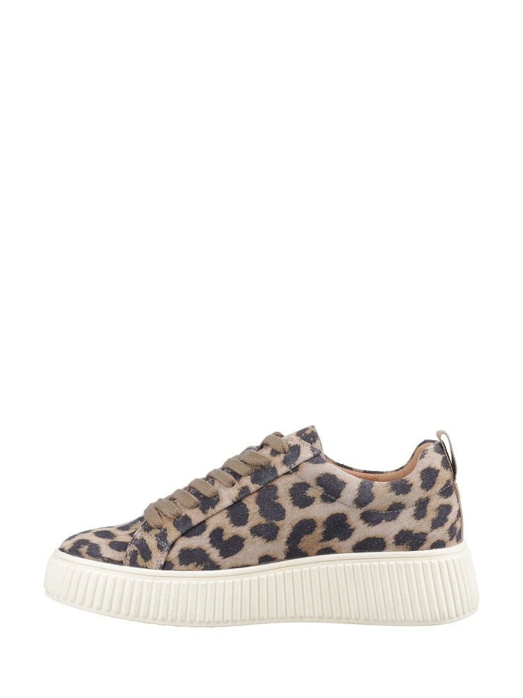 Hush Puppies Green Harlow Suede Sneakers - Image 2 of 5 Hush Puppies Green Harlow Suede Sneakers - Image 2 of 5