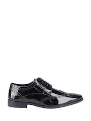 Hush Puppies Elliot Black Brogues Patent - Image 1 of 5