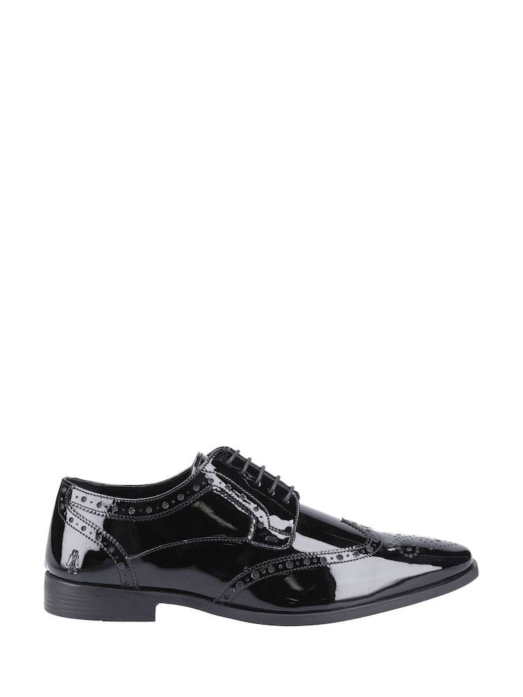 Hush Puppies Elliot Black Brogues Patent - Image 1 of 5