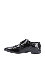 Hush Puppies Elliot Black Brogues Patent - Image 2 of 5