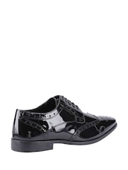 Hush Puppies Elliot Black Brogues Patent - Image 4 of 5