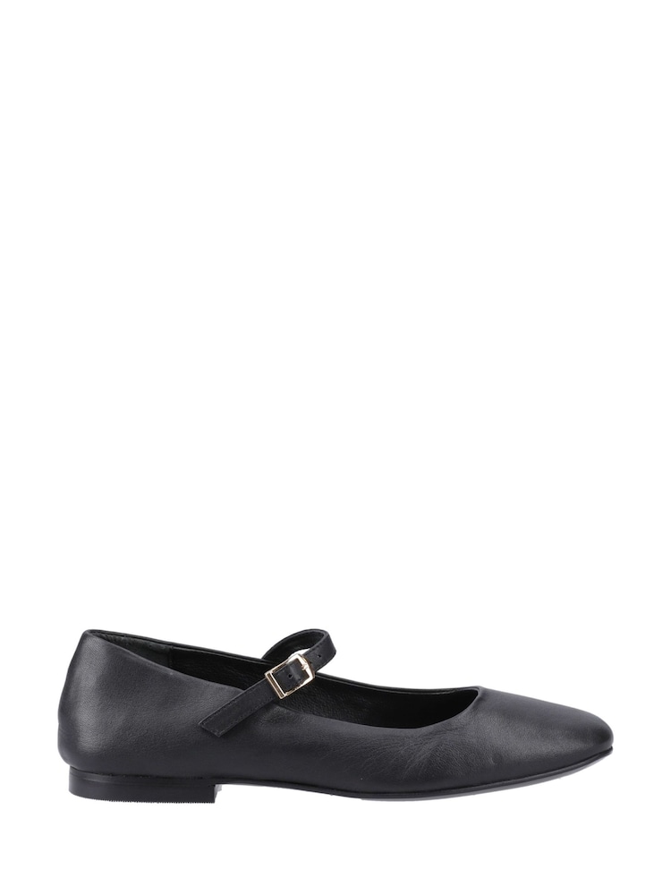 Hush Puppies Pasha Leather Black Ballerinas - Image 1 of 5