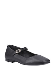 Hush Puppies Pasha Leather Black Ballerinas - Image 3 of 5