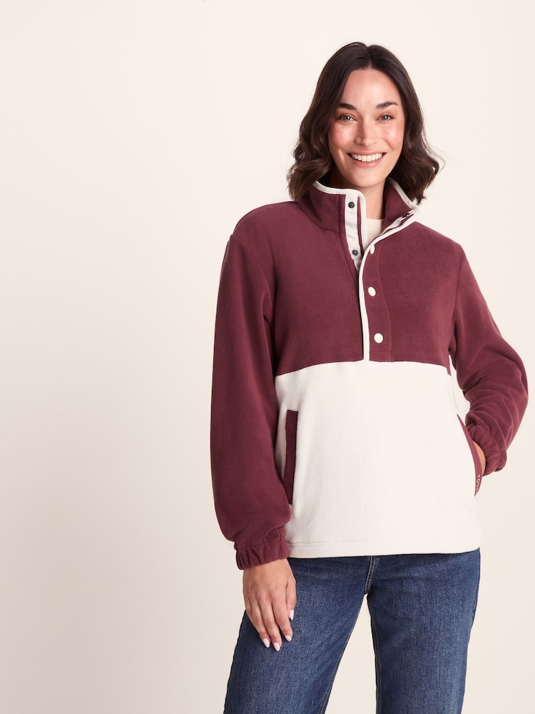 Tog 24 Cream Womens Symes 1/2 Neck Fleece - Image 2 of 7