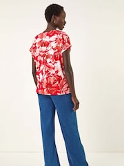 Camiseta Roman Floral Print com gola alta - Imagem 3 de 5