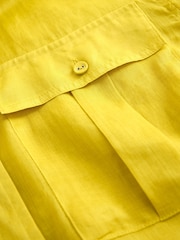 Amarillo - Camisa utilitaria de manga larga transparente - Imagen 8 de 9