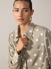 Salvijas zaļš punktiņojums - Krekls ar garām piedurknēm - Attēls 5 no 8