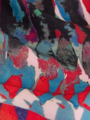 Red Abstract Print Long Sleeve Shirt - Image 2 of 3