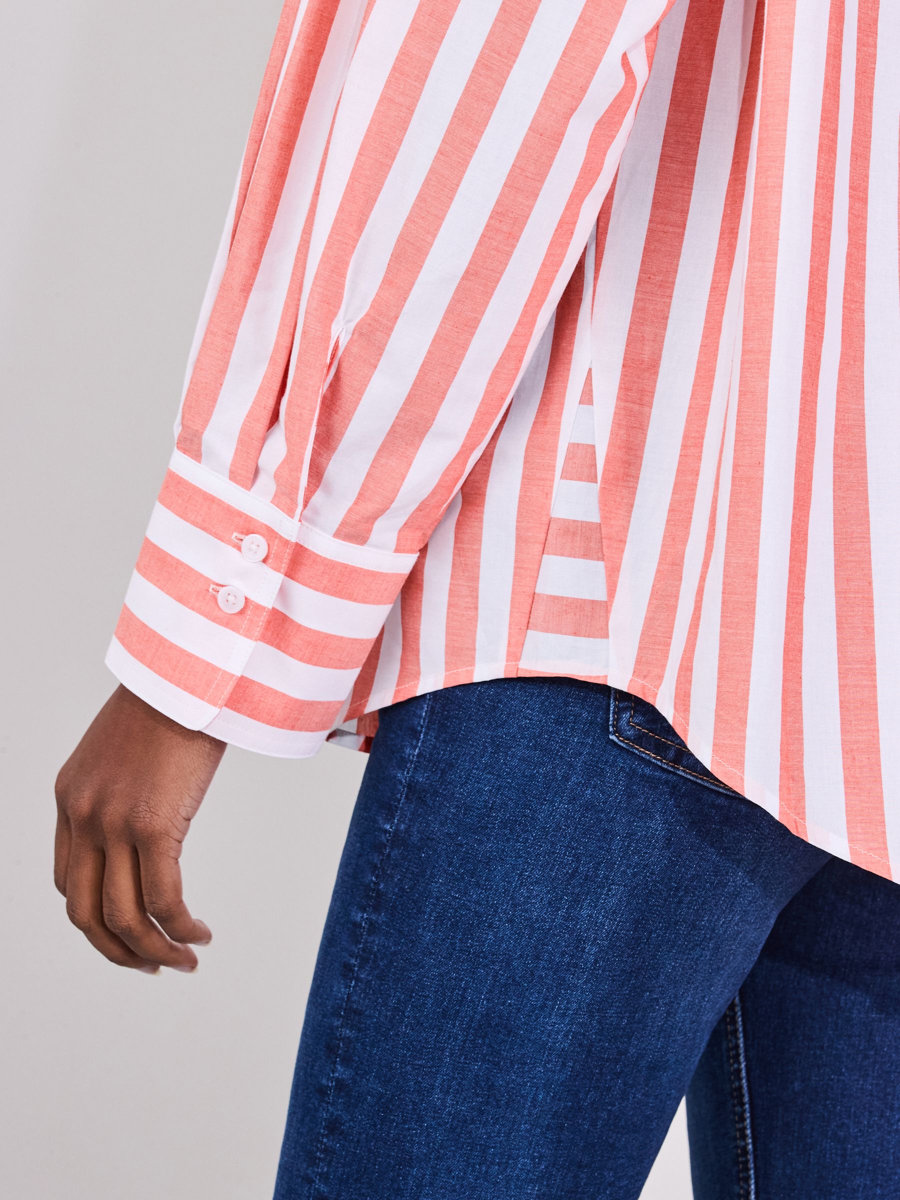 Buy Red/White Stripe Oversized Boyfriend Shirt from Next USA