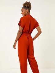 Roman Utility Buttoned Jumpsuit - Imagem 3 de 5