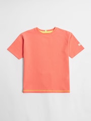 GEN Orange Seersucker Shorts and T-Shirt Set - Image 2 of 4