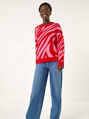 Roman Red Colour Block Knit Jumper - Image 2 of 5