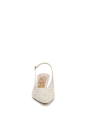 Sam Edelman Ivory Lace Biankaslmsh 3 Regular Fit Slingback Shoes - Image 4 of 7