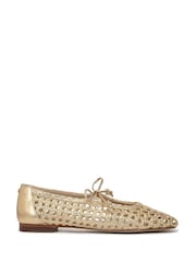 Sam Edelman Amber Gold Marcie Regular Fit Ballet Flats - Image 1 of 7