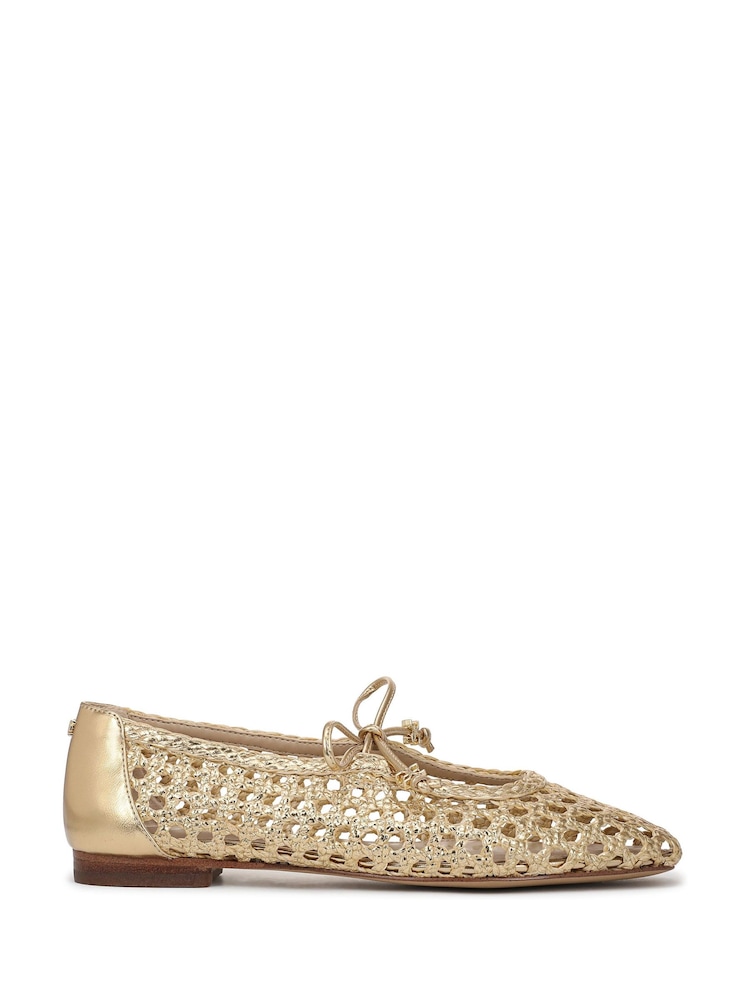 Sam Edelman Amber Gold Marcie Regular Fit Ballet Flats - Image 1 of 7
