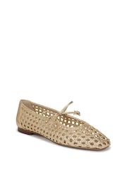 Sam Edelman Amber Gold Marcie Regular Fit Ballet Flats - Image 3 of 7