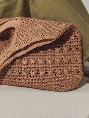 Natural Raffia Effect Shoulder Bag - Image 2 of 7