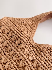 Natural Raffia Effect Shoulder Bag - Image 5 of 7