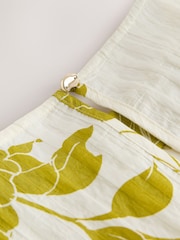 Estampado floral crudo/amarillo - Top de manga corta y corte recto - Imagen 7 de 8