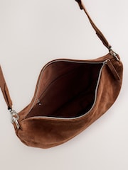 Tan Brown Suede Sling Bag - Image 7 of 7