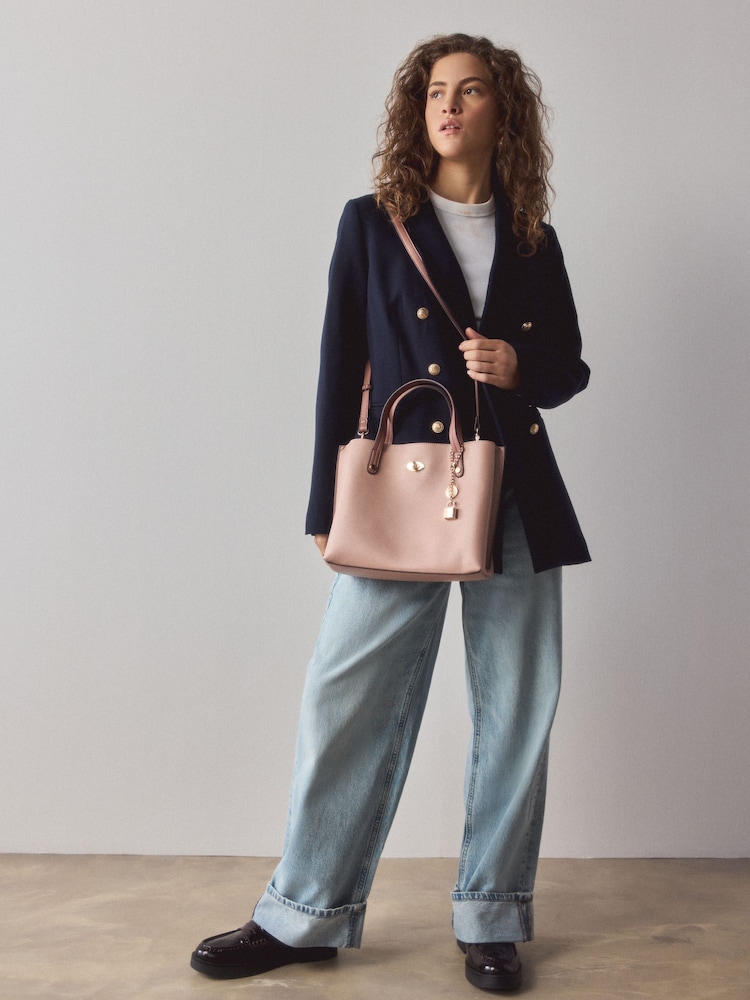 لون مِنك - Charm Hand Held Bag - صورة 2 من 9