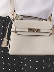 White Belted Hand Held Bag - Image 3 of 8