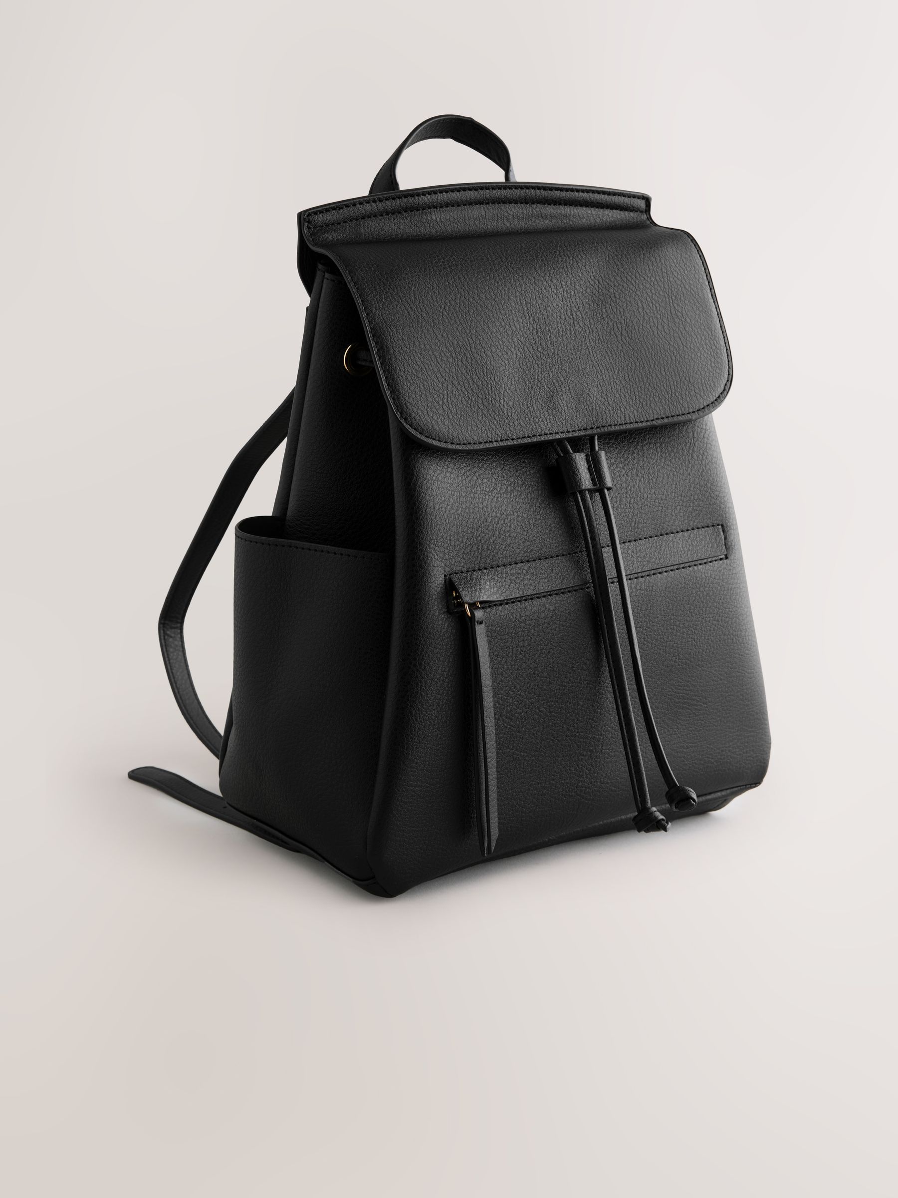 Buy Black Front Pocket Rucksack from the Next UK online shop
